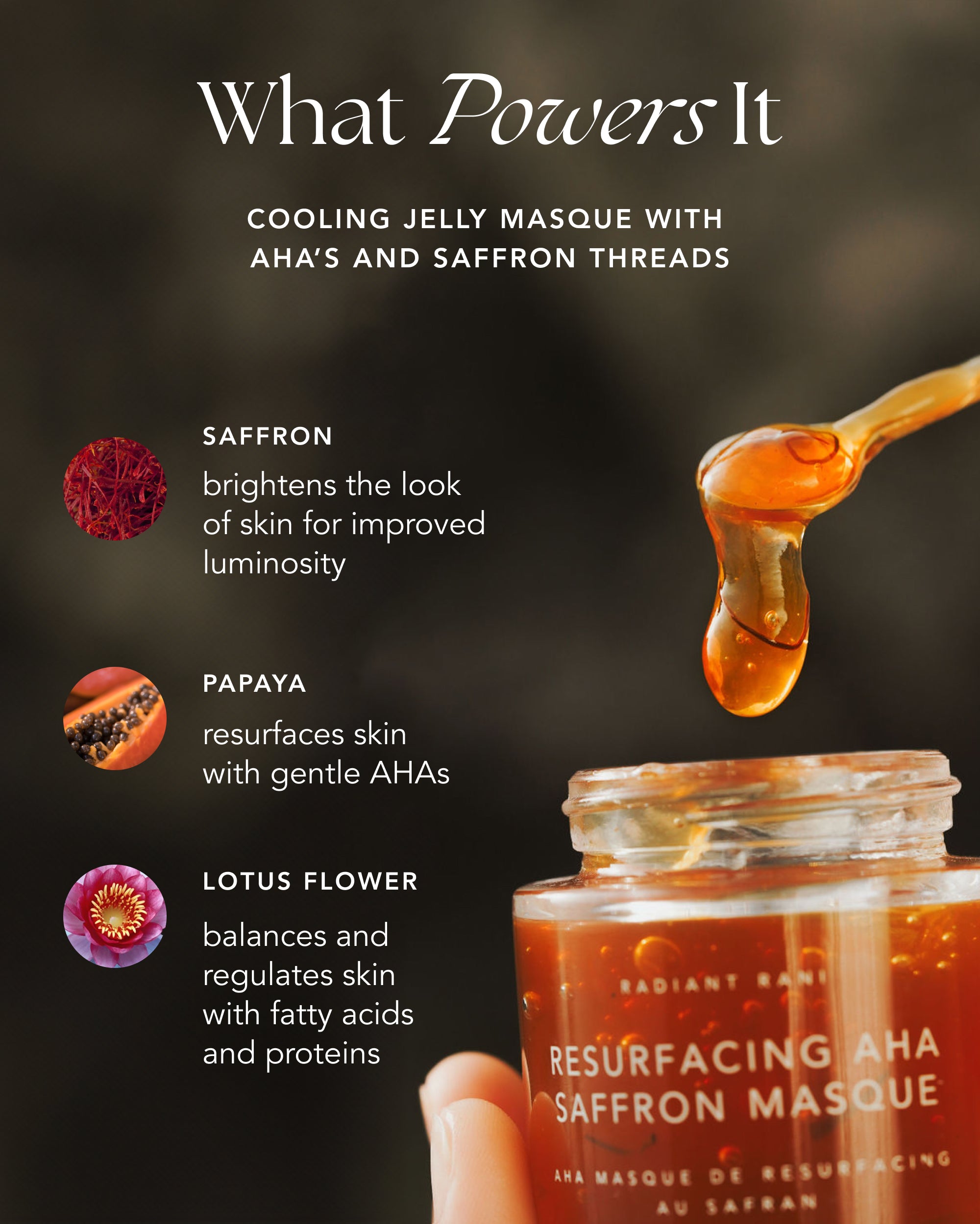 Resurfacing AHA Saffron Masque