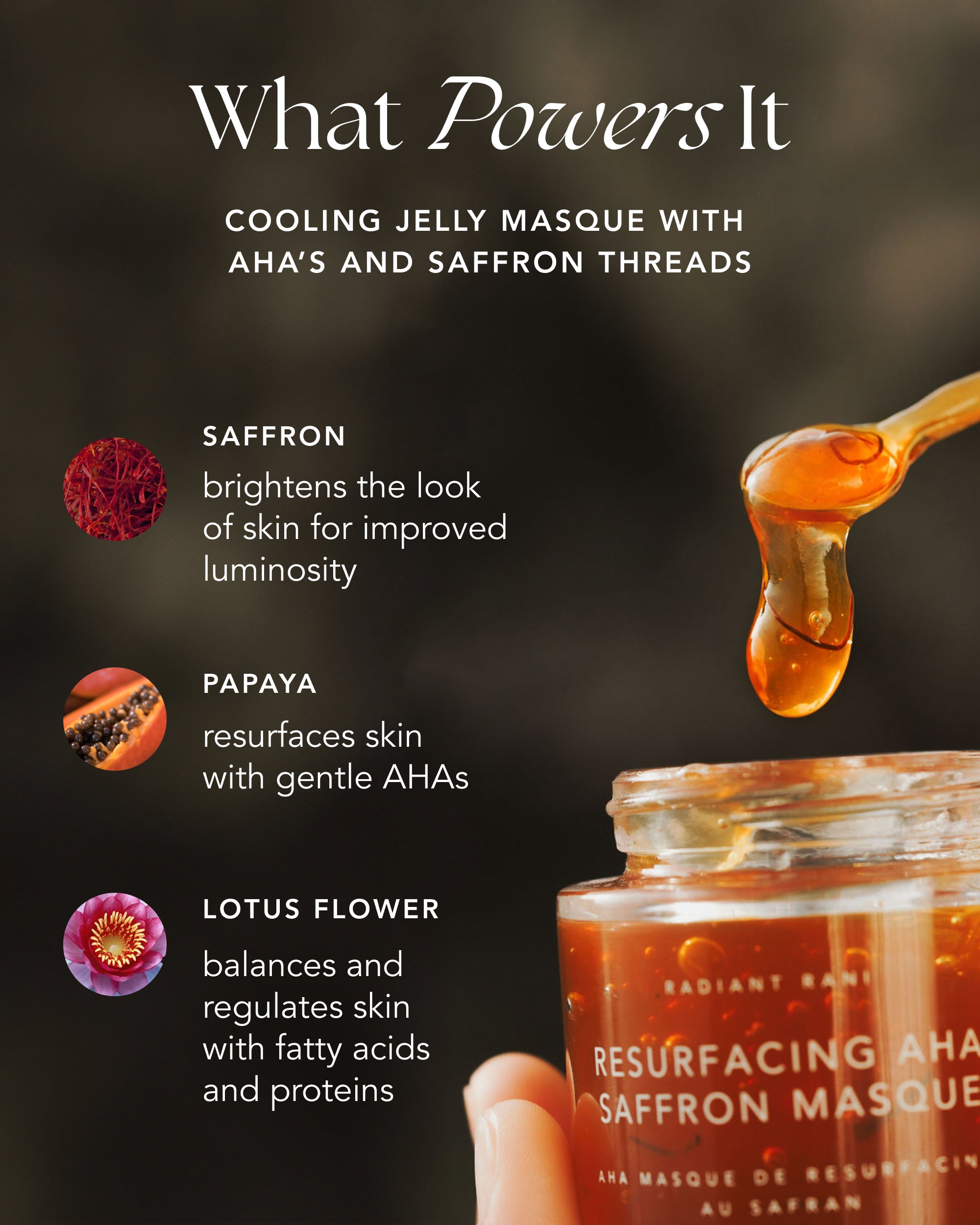 Resurfacing AHA Saffron Masque